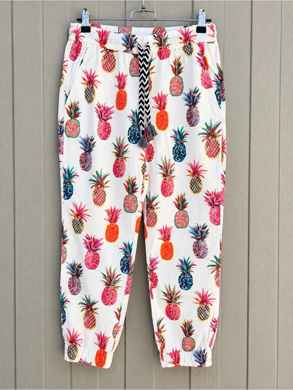 J.CREW Women’s Pineapple Print Jogger Pants Size 0 – NWT